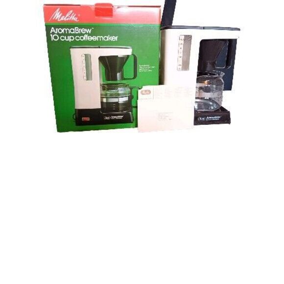 Vintage 1984 MelittA 10 Cup Coffeemaker Model # ACM-10M/4 New Boxed AromaBrew - Picture 1 of 12